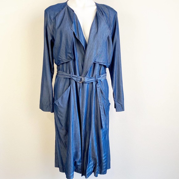 ASTR The Label Denim Trench Jacket - Picture 4 of 8